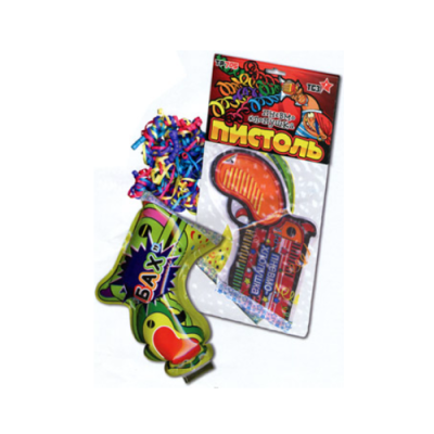 Пистоль Надувная хлопушка купить в Вышкове | vyshkov.salutsklad.ru